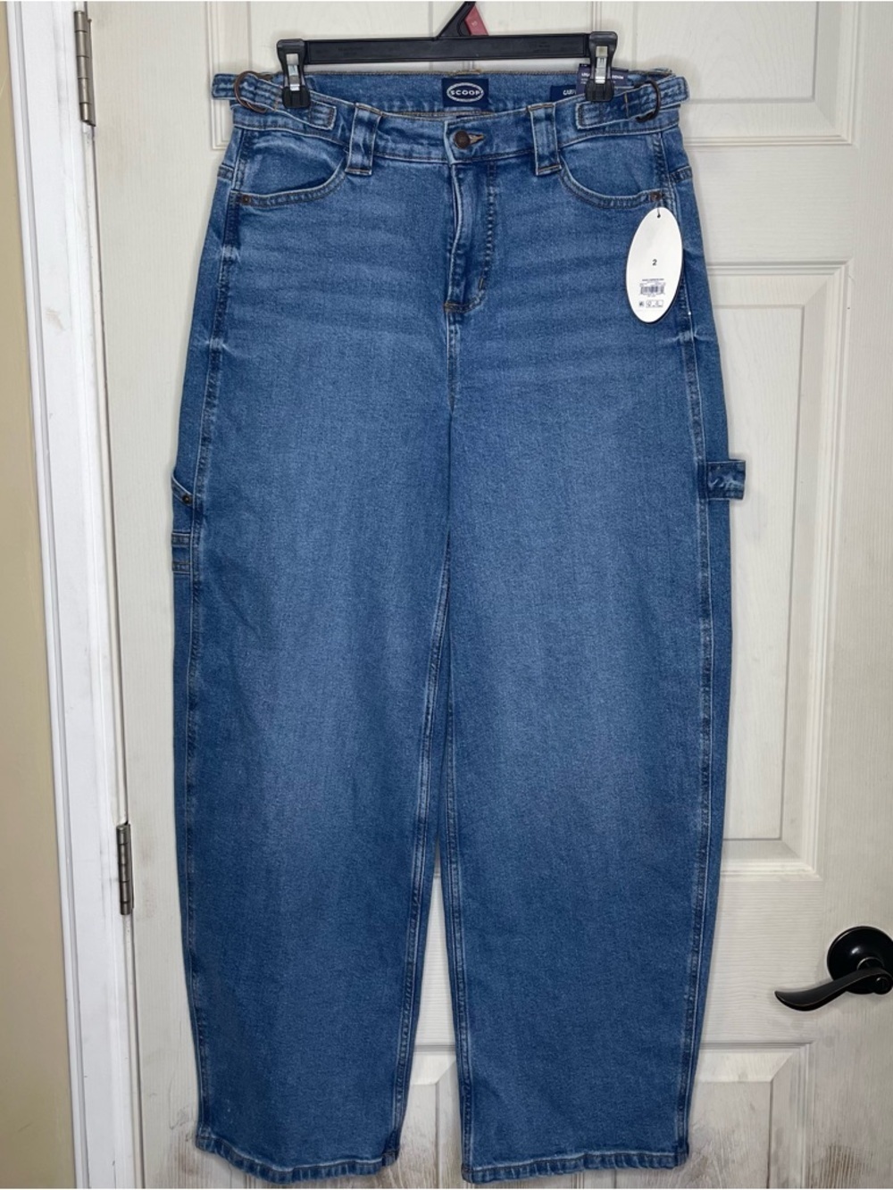 Scoop Women's Baggy Barrel Carpenter Jean Sz 2